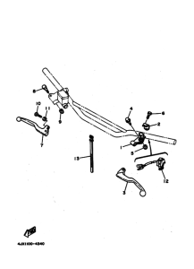 WR250Z Handle switch. lever