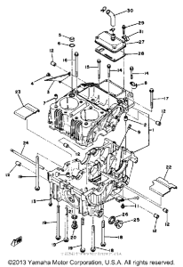 XS400H Картер двигателя