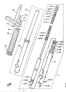 DT125 Передняя вилка