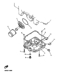 XJ600N Масляный фильтр
