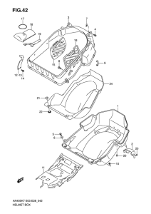 AN400 (ABS) Багажник для шлема