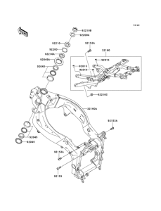 ZX600 Frame comp