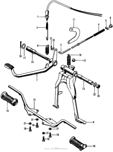 CL70 Main stand + step bar