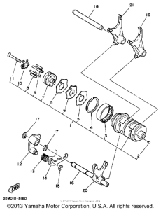 XV250 Копирный вал