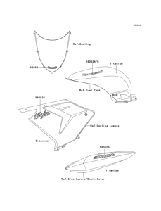 ZX1000 Decals(titanium)