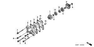 CR250R Водяная помпа