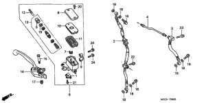  Fr. brake master cylinder