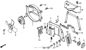 GL1200I Cooling fan + shroud