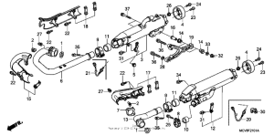 VTX1800N1 Exhaust muffler (vtx1800n)