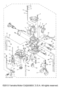 YZ426FM Карбюратор
