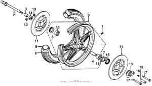 GL1000 Переднее колесо