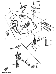 XT350 Tank fuel