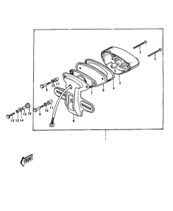 KH500 Taillight unit ass`y