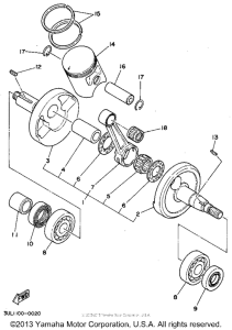 RT100G Коленвал,поршни