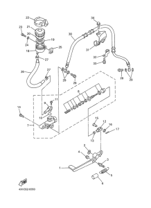 YZF-R1 Задний торм цилиндр