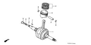 CH125 Crankshaft / piston