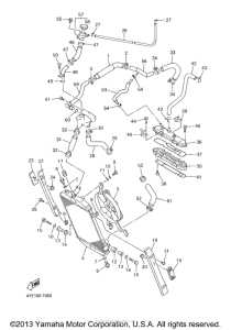 XVZ1300LTM Радиатор и Патрубки