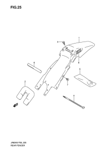 JR80 Заднее крыло
