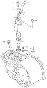 JR50 Clutch cover / oil pump