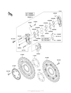 KLZ1000 Передний тормоз