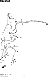 DL650 (ABS) Передние тормозные трубки