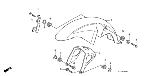 CBF150 Переднее крыло