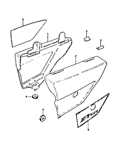 GT250 Обтекатель задний