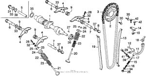 CB360 Распределительный вал и клапана