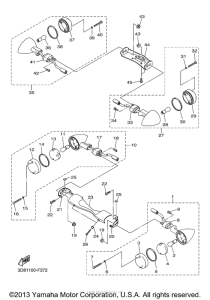 XVS1300A Поворотники