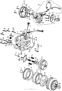 CB550 Clutch + crankcase cover