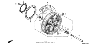 NC700X Переднее колесо