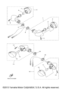 FZ09ECR Поворотники