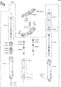ZX600 Передняя вилка
