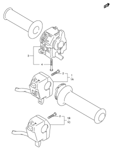 DR650 Рулевой переключатель