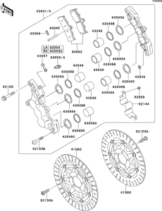 ZX900 Front brake(zx900-b3)