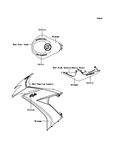 ZX1000 Наклейки