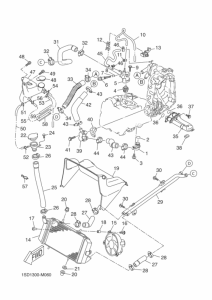 YP400R Радиатор и шланг