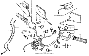 CB700SC Switches + cables