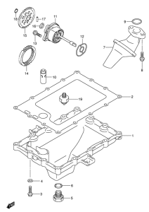 GSX-R600 Картер маслянный