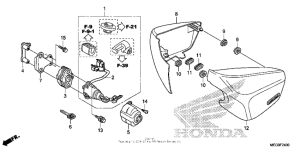 VT750C2B Боковые обтекатели