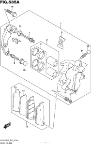 VL1500B Передние тормоза