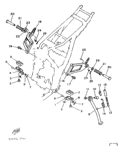 XTZ750 Stand. footrest