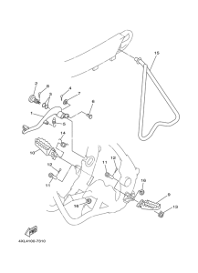 YZ125J Stand. footrest