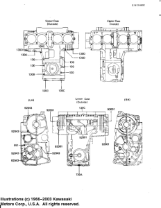 KZ1000 Crankcase bolt & stud pattern