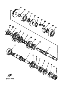 TW200E Трансмиссия