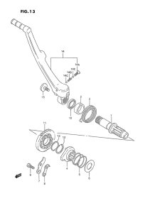 RM250 Ножной стартер