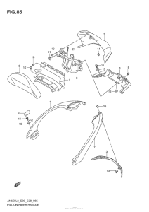 AN650 Pillion Rider Handle (An650L3 E33)
