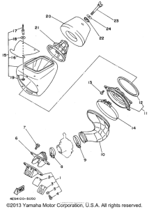 YZ80G1 Впускная система