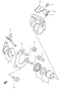 RG50 Передний суппорт тормозной