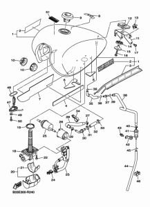 XVS950CR (ABS) Топливный бак